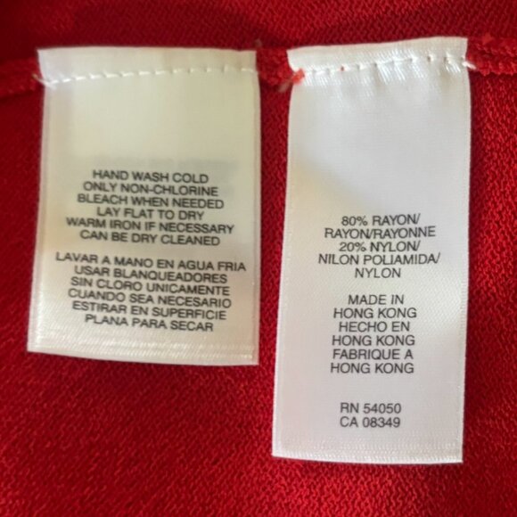 Jones New York - Boatneck Sweater - Red (Size: L) - Picture 4 of 4